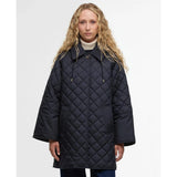 Barbour Cara Quilted Jacket in Dark Navy/Ancient Poplar