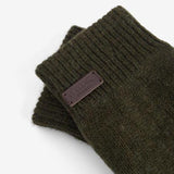 Barbour Carlton Knitted Gloves In Dark Green