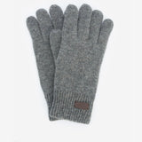 Barbour Carlton Knitted Gloves In Grey