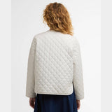Barbour Cashel Collarless Quilted Jacket In Mist