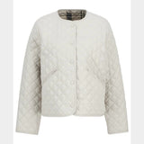 Barbour Cashel Collarless Quilted Jacket In Mist