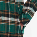 Barbour Cassley Longline Check Overshirt, Green Multi