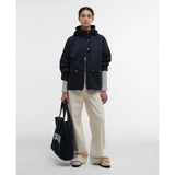 Barbour Cecile Showerproof Jacket In Dark Navy
