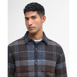 Barbour Chapter Check Overshirt In Midnight Oak Tartan