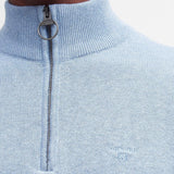 Barbour Cotton Half Zip in Dark Chambary