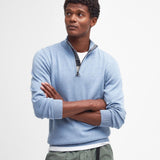 Barbour Cotton Half Zip in Dark Chambary