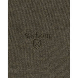 Barbour Cotton Men's Half Zip Jumper In Olive Marl