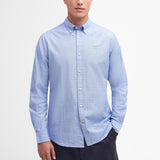 Barbour Crest Poplin Tailored Shirt in Sky