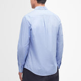 Barbour Crest Poplin Tailored Shirt in Sky
