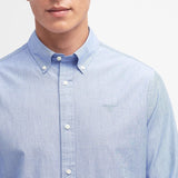 Barbour Crest Poplin Tailored Shirt in Sky