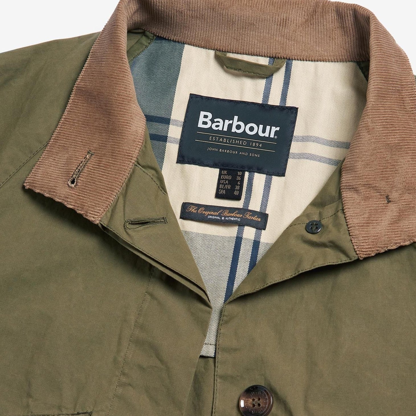 Barbour Crowdon Showerproof Jacket in Dusky Green