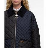 Barbour Danby Quilted Jacket in Dark Navy/Black/Dress Tartan