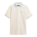 Barbour Denwick Short-Sleeved Polo Shirt In Whisper White
