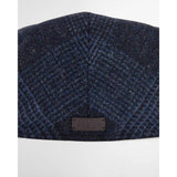 Barbour Deveron Tweed Flat Cap In Navy