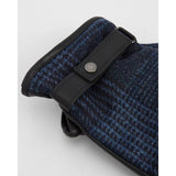 Barbour Deveron Tweed Waterproof Gloves In Navy