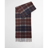 Barbour Dramside Reversible Lambswool Scarf In Midnight Oak Tartan
