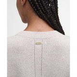Barbour Eleanor Knitted Crew Neck Jumper In Oat