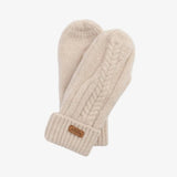 Barbour Elsdon Mittens In Eggshell