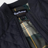 Barbour Emlyn Quilted Bomber Jacket In Black / Ancient