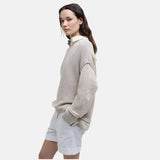 Barbour Emmie Knitted Jumper In Light Sand
