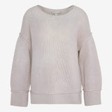 Barbour Emmie Knitted Jumper In Light Sand