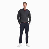 Barbour Ess Pima Cotton Half Zip Jumper In Charcoal