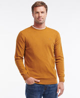 Barbour Essential Lambswool Crew Neck In Dark Copper