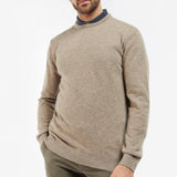 Barbour Nelson Essential Crew Neck Sweater In Fossil