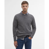 Barbour Essential Tisbury Crew-Neck Jumper In Fog