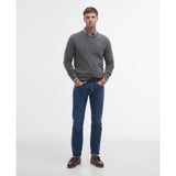 Barbour Essential Tisbury Crew-Neck Jumper In Fog