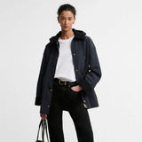 Barbour Evelyn Showerproof Jacket In Dark Navy/Birchwood Dress