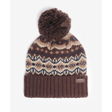 Barbour Fairisle Beanie & Scarf Gift Set in Green