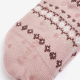 Barbour Fairisle Lounge Socks Chocolate Mix