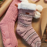Barbour Fairisle Lounge Socks Chocolate Mix