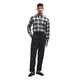Barbour Fallbay Tailored Fit Checked Shirt In Grey Marl