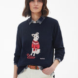 Barbour Fareham Knitted Jumper in Navy