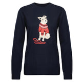 Barbour Fareham Knitted Jumper in Navy