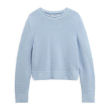 Barbour Fawley Crew Neck Jumper In Celestial Blue