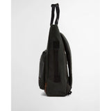Barbour Field Waxed Backpack In Sage Classic