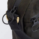 Barbour Field Waxed Crossbody Bag In Olive