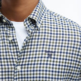 Barbour Finkle Tailored Gingham Shirt In Olive