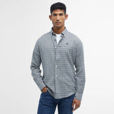 Barbour Finkle Tailored Gingham Shirt In Olive