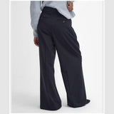 Barbour Francis Wide Leg Trousers In Black