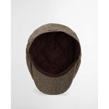 Barbour Fyne Tweed Baker Boy Cap In Brown