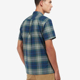 Barbour Gordon Short Sleeve Tailored Shirt Keilder Blue Tartan