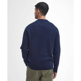 Barbour Grangetown Crew Neck Jumper In Classic Navy