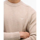 Barbour Grangetown Crew Neck Jumper Stone