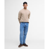 Barbour Grangetown Crew Neck Jumper Stone