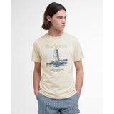 Barbour Harbourside Graphic T-Shirt In Oatmeal