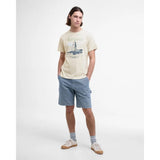 Barbour Harbourside Graphic T-Shirt In Oatmeal